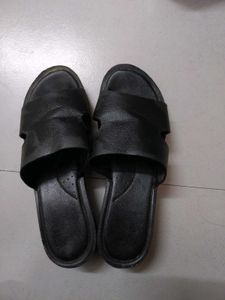 Black Casual Slides
