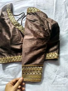 New Elegant Brown Blouse