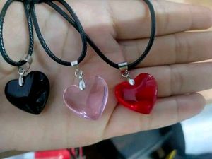 Y2k Glossy Heart Cord Necklaces Pack Of 3