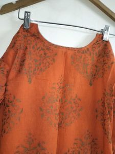 Stylish Orange Kurti wear