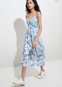 🆕 “Bombay Paisley” Blue Prints Cotton Gown Set