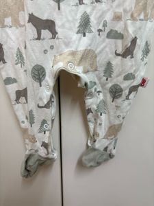 Cute Bear Print Sleeveless Romper