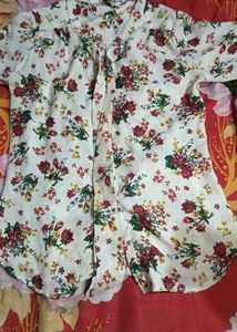 Flower Print Shirt For Women