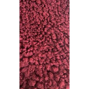 Zara Burgundy Faux Fur Overcoat