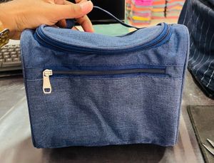 Blue Travel Toiletry Cosmetic Bag