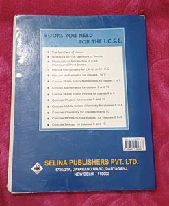Selina Publications Physics book for class 9th ICSE