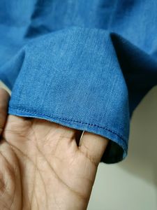 Men&#39;s Denim Short Kurta