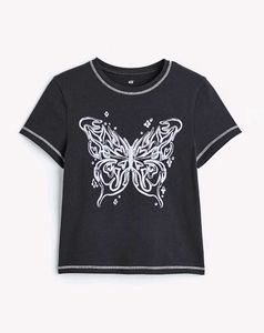 y2k Butterfly Graphic Tee