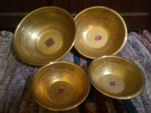 4 Brass Bowl Of Different Sizes