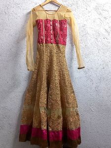 Golden Heavy Work Gown