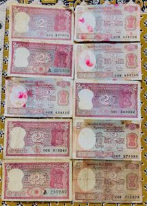 Rare Rs-“2” Ten mix notes.