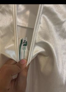 White Halter Mermaid Dress