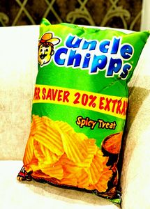 Uncle Chips Pillow For Kids (Both Sides Same Print
