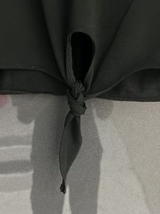 Black Crop Top With Knot