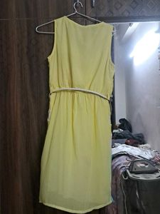 Pleated Dress With Inner Lining