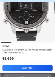 Weide Sports Watch with Dual time zone