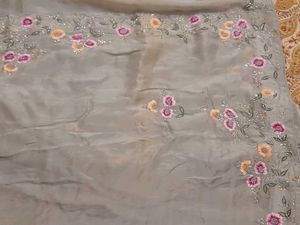 Embroidered Organza Fabric