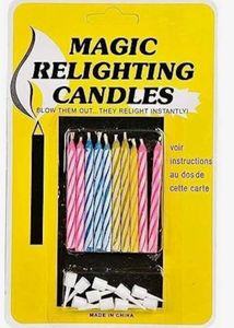 Relighting Magic Candles With 10 in Each Pack