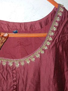 Maroon Ethnic Gown