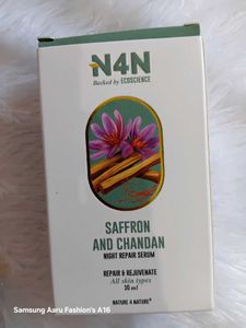N4N Saffron & Chandan Night Repair Serum