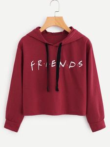 Burgundy Friends Hoodie