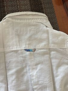White Long Sleeve Button-Down Shirt