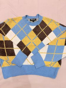 Argyle Knit Sweater