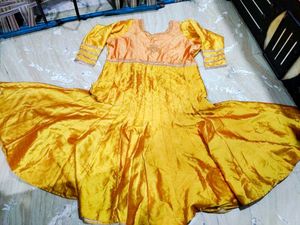 Embellished Yellow &amp; Orange Top