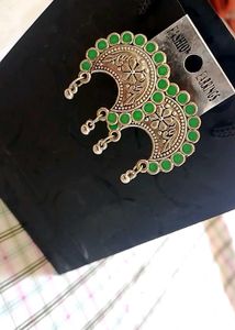 Silver Tone Dangle Earrings