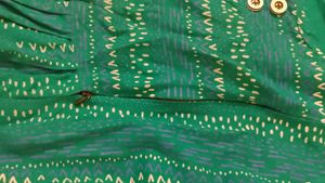 Green Patterned Maternity Knee Length Kurtha