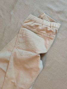 Beige Casual Pants