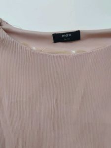 Elegant Pink Pleated Top
