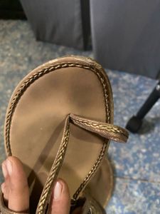 Copper Color Kolhapuri Chappals