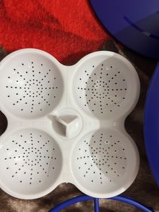 New Microwave Idli &amp; Pizza Stand With Container