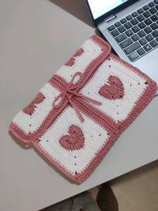 Crochet Heart Ipad &amp; Book Cover
