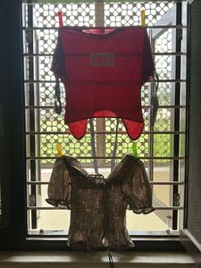 short top and one t shirt