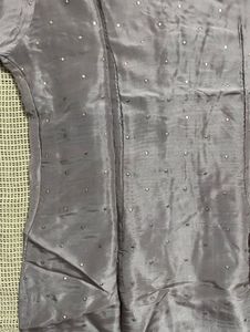 Grey Embellished Suit