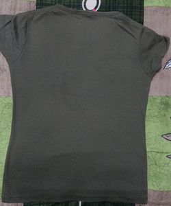 Slim Olive Tshirt (32-34bust)