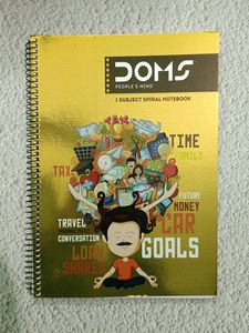 Doms A4 Spiral Notebook Ruled Sheet