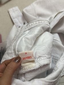 Urbanic White Denim Mini Skirt