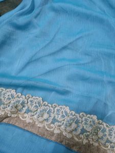 Elegant Blue Saree