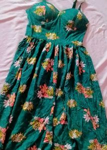 Green Floral Dress