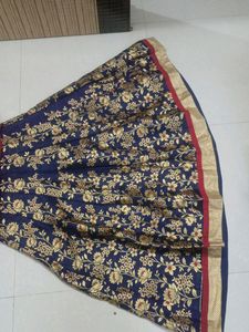 Lehenga Choli Red Navy Blue