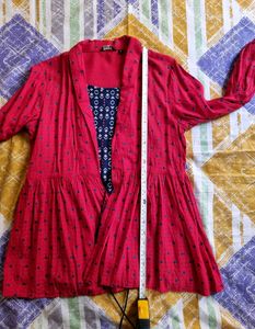 Zudio Red Empire Western Women&#39;s Top