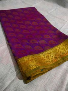 Elegant Purple Kanjeevaram Saree