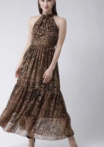 Animal Print Maxi Dress