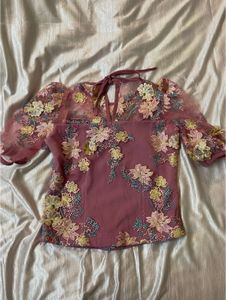 Floral Embroidered Top