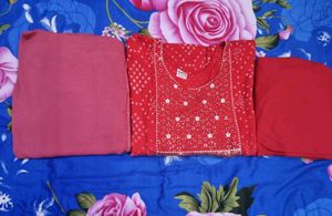 Max Embroidered Combo Of 3 Printed Kurta Set