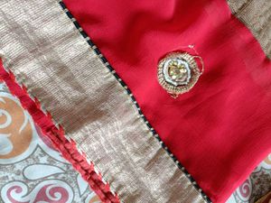 Red Saree With Blouse