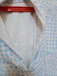 New Patterned Blue Top